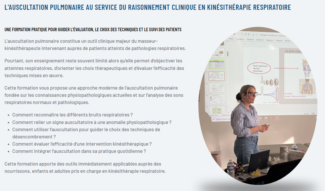 texte presentation formation auscultation